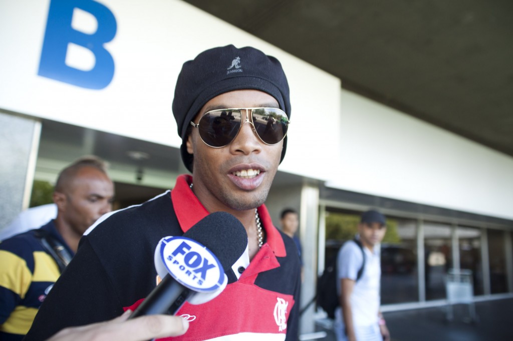 Ronaldinho wearing sunglasses